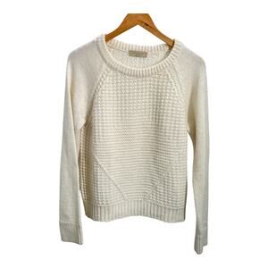 Silvia Novelli Cream Alpaca Wool Blend Made In Italy Sweater Women's Medium